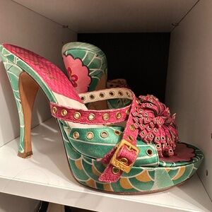 RARE VINTAGE DIOR KOI HEELS SIZE 36 SS2003